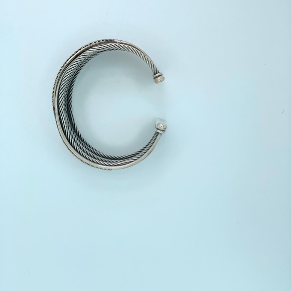 David Yurman Crossover Cuff Bracelet w/Diamonds - Picture 4 of 6